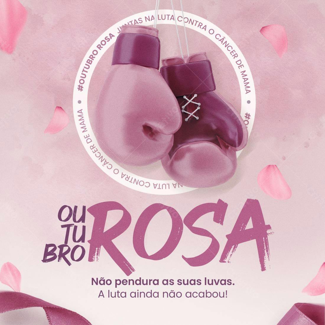 Flyer Outubro Rosa PSD Editável