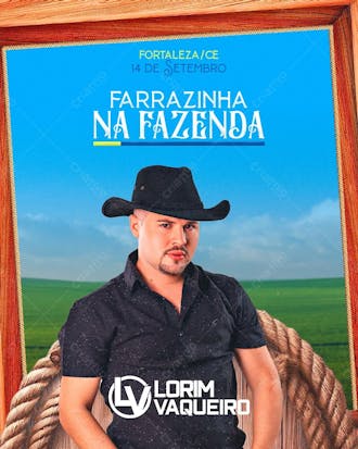 Flyer farrazinha da fazenda