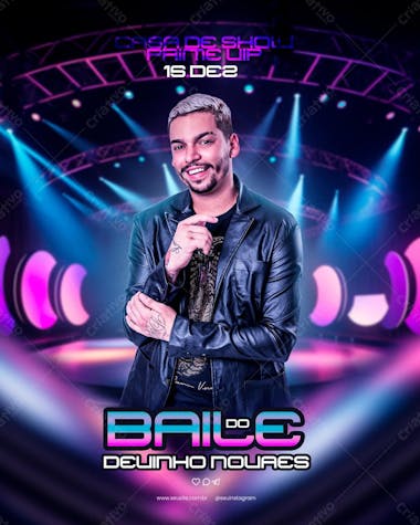 Flyer baile do devinho novaes feed