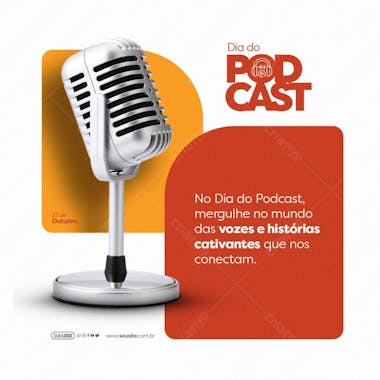 Feed dia do podcast vozes e histórias cativantes