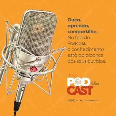 Feed dia do podcast conhecimento está ao alcance dos seus ouvidos