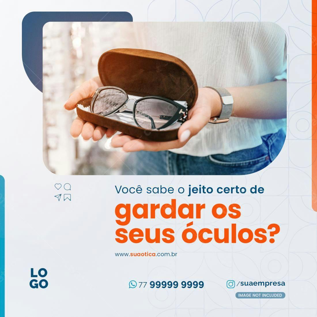 Post para Óticas PSD Editável