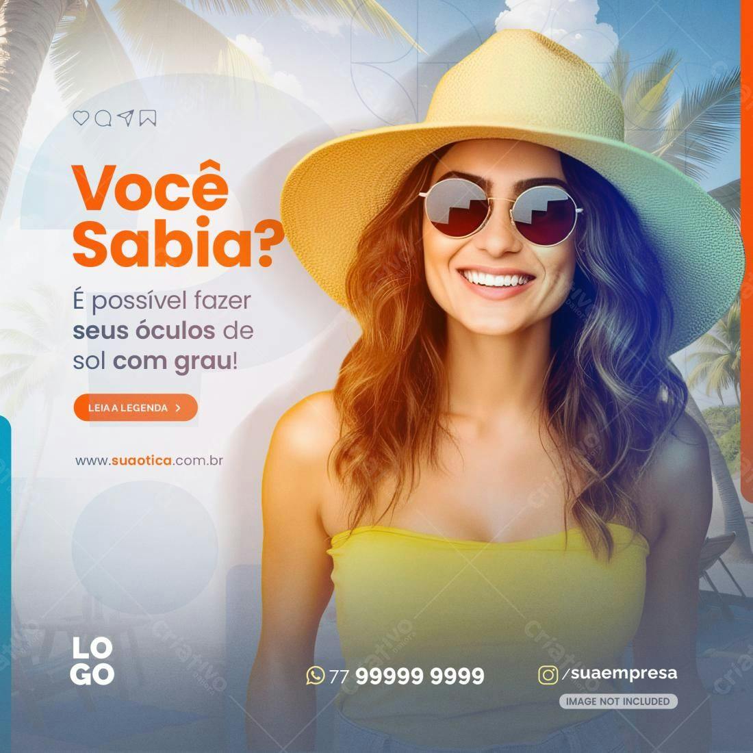 Postagem para Ótica PSD Editável