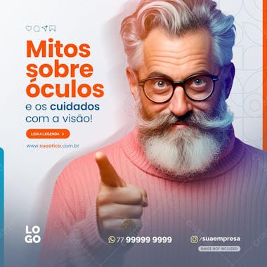 Mitos sobre óculos