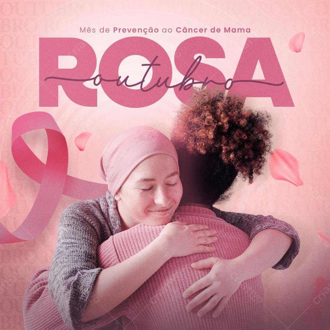 Post para Outubro Rosa PSD Editável