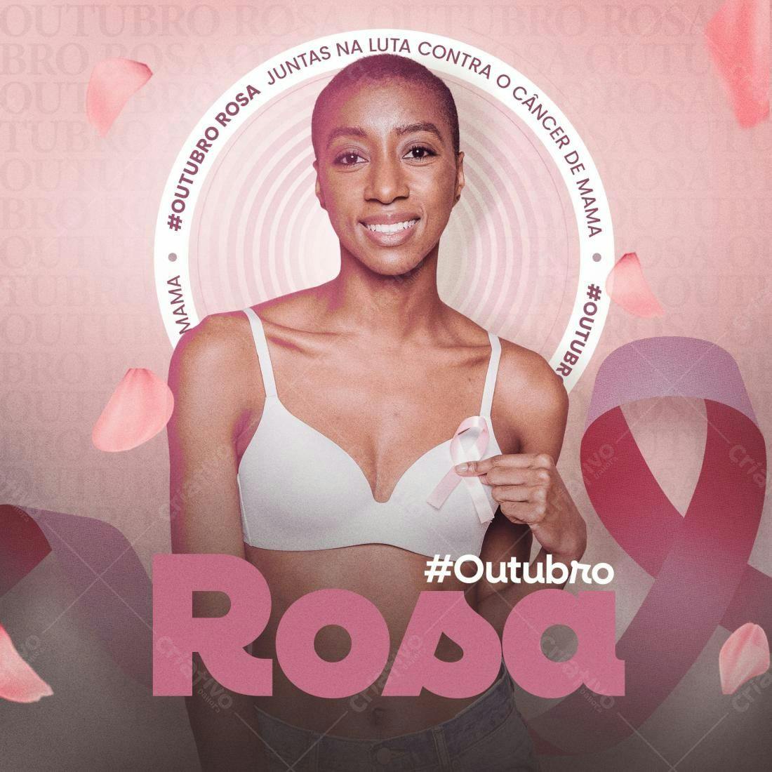 Post para Outubro Rosa PSD Editável
