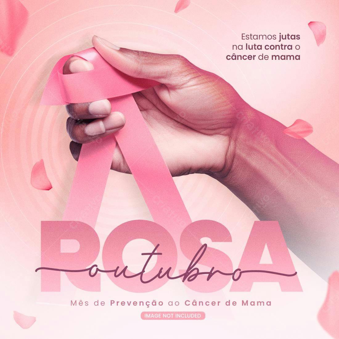 Post para Outubro Rosa PSD Editável