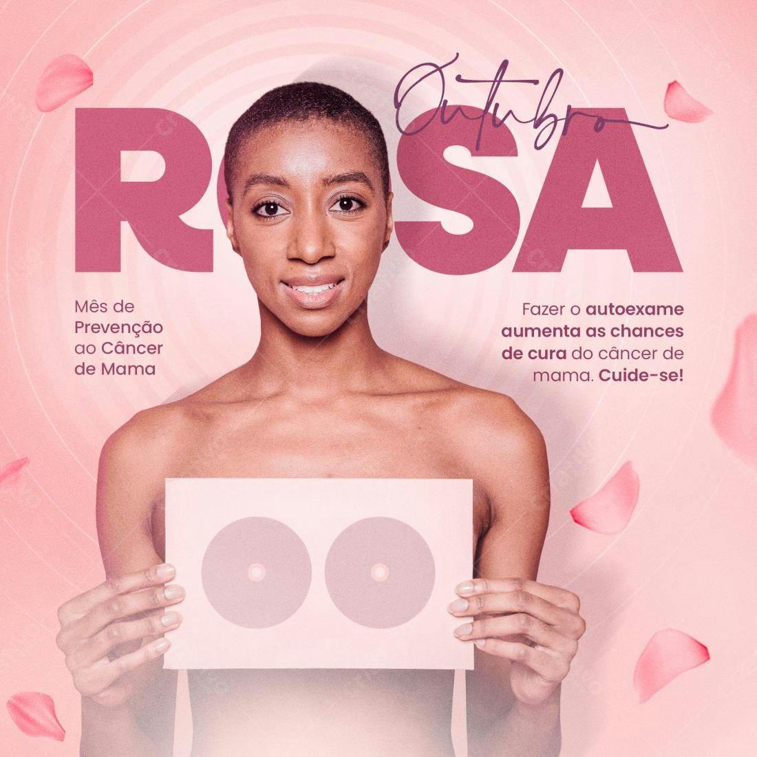 Post para Outubro Rosa PSD Editável