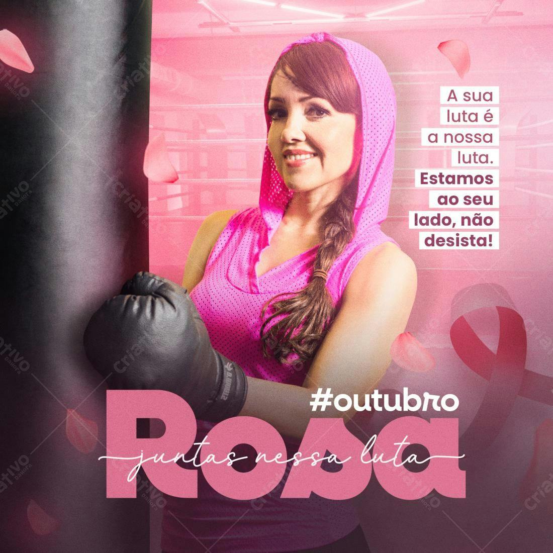 Post para Outubro Rosa PSD Editável