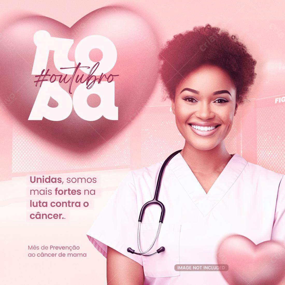 Postagem Outubro Rosa PSD Editável
