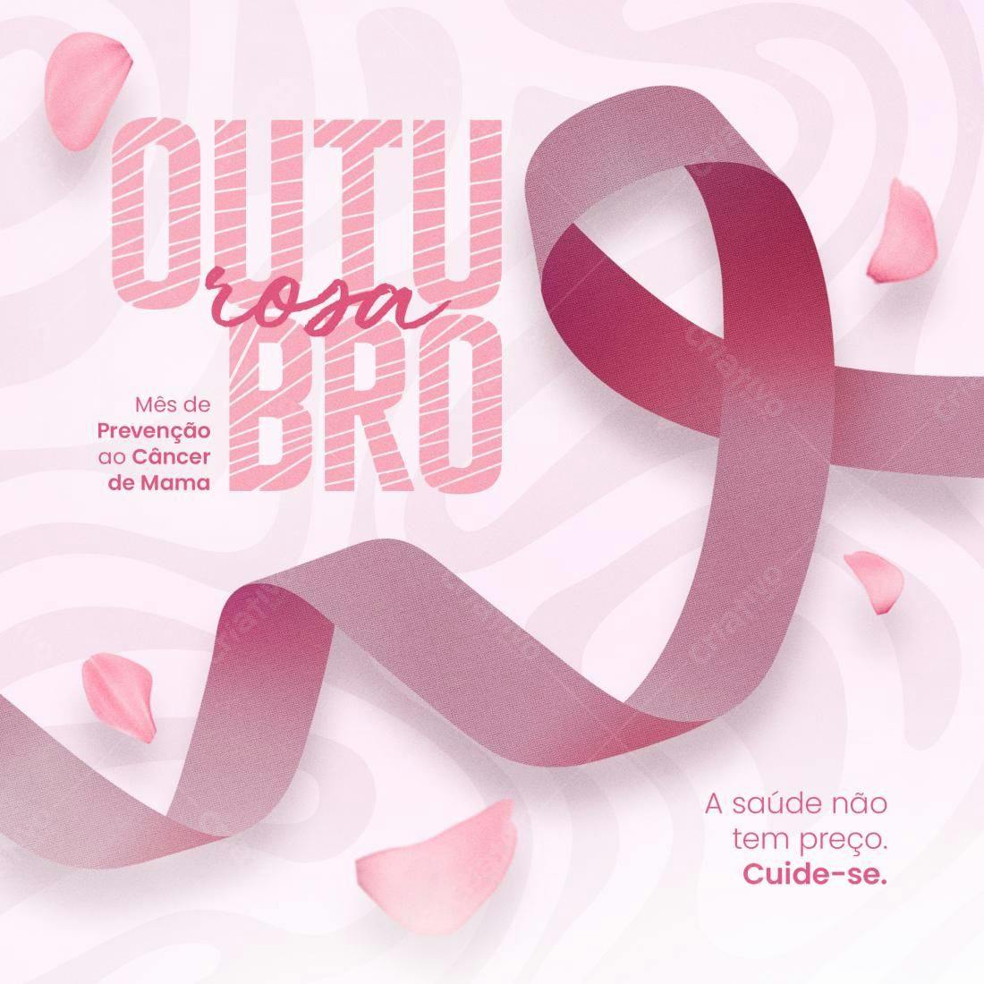 Flyer Outubro Rosa PSD Editável