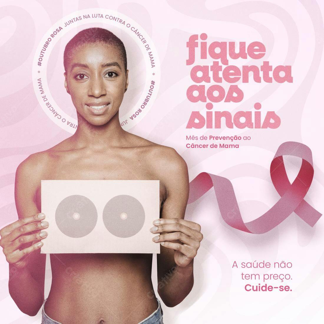 Post para Outubro Rosa PSD Editável