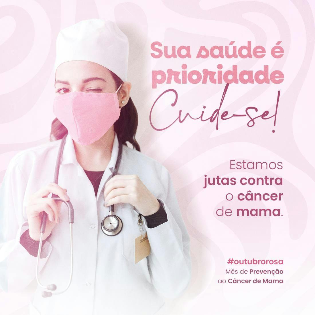 Postagem Outubro Rosa PSD Editável