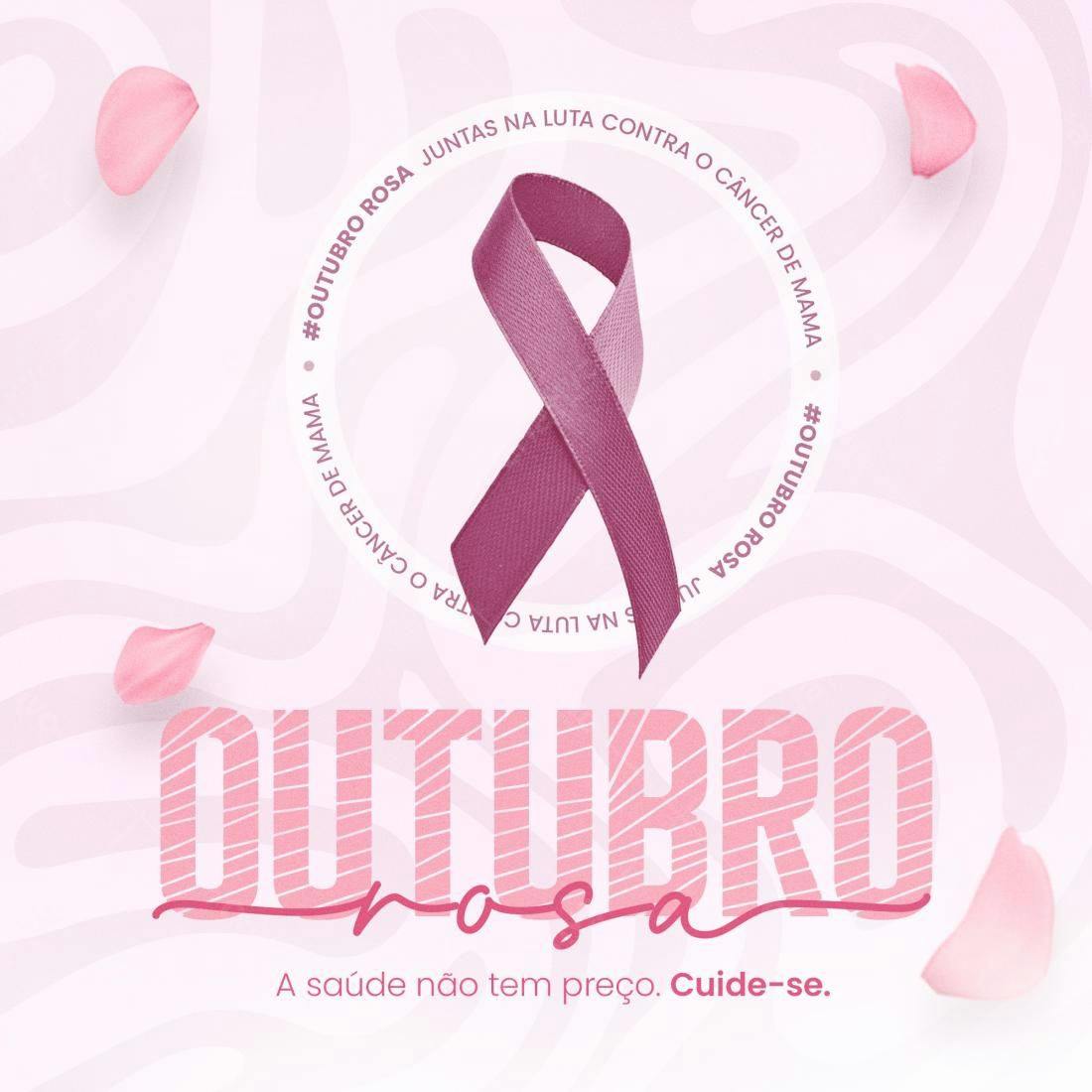 Flyer Outubro Rosa PSD Editável