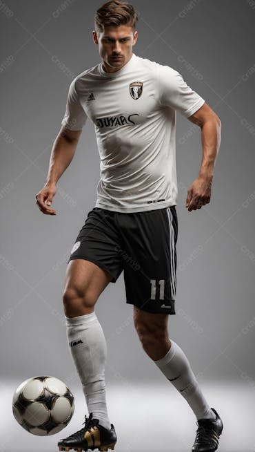 Jogador De Futebol No Campo