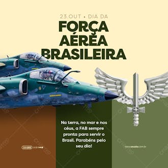 Feed dia da força aérea brasileira sempre pronta para servir o brasil