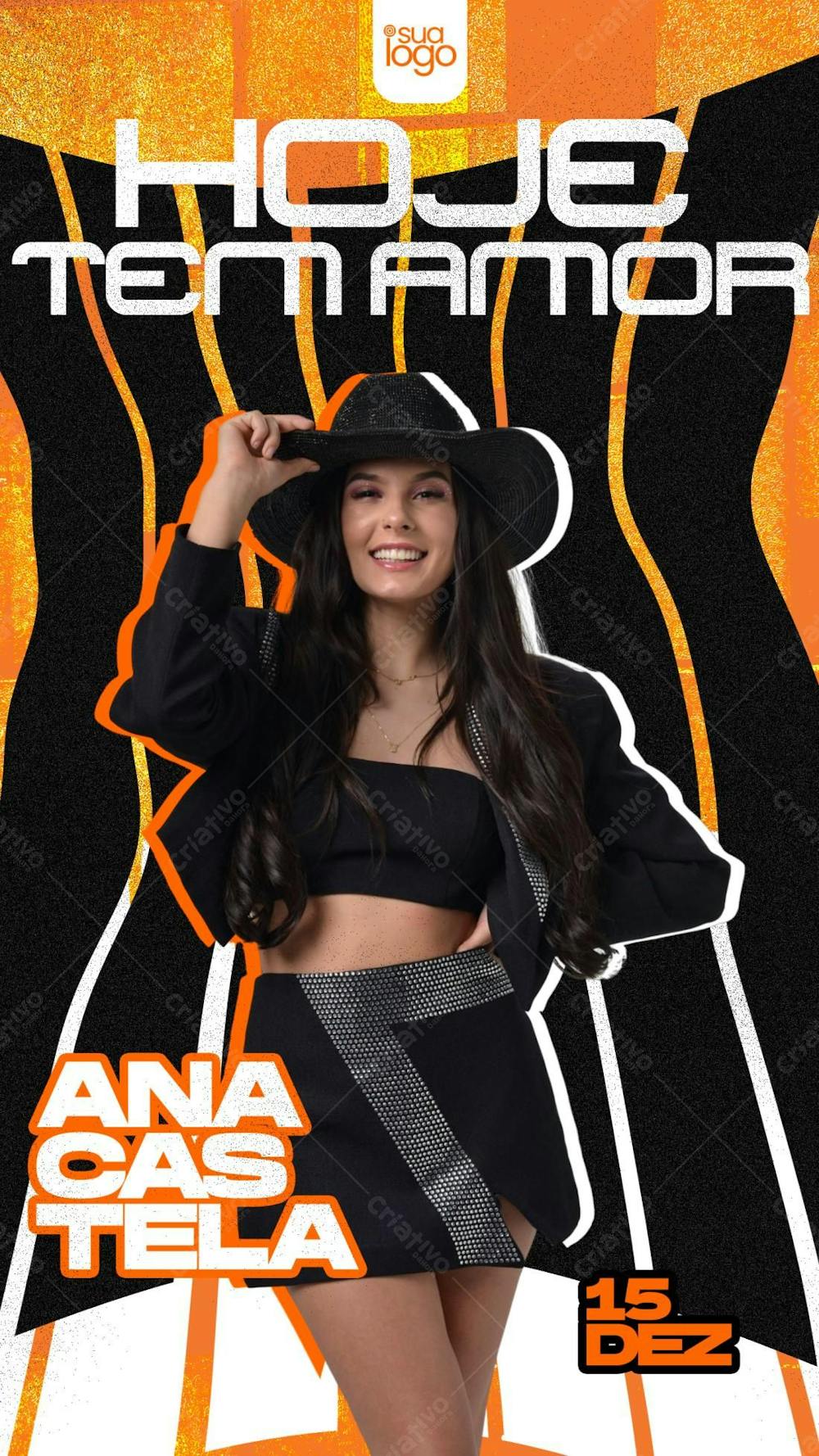 Flyer Hoje Tem Amor Com Ana Castela Story