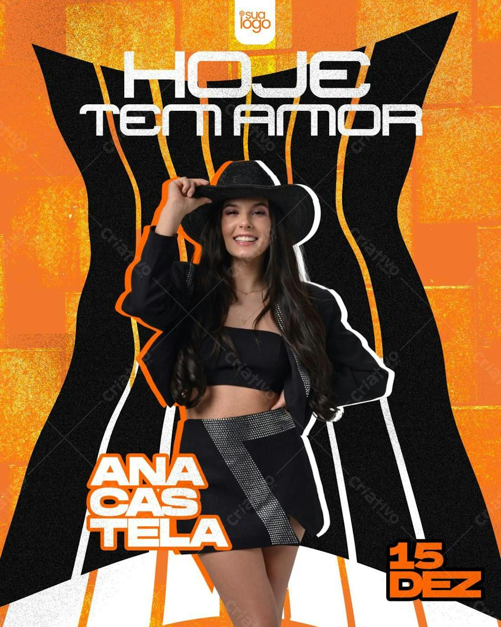 Flyer Hoje Tem Amor Com Ana Castela Feed