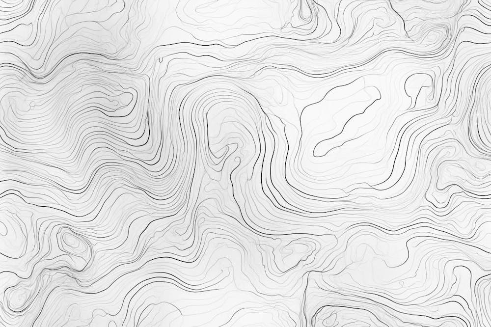 Mapa Topográfico Topografia Com Linhas De Contorno Geográficas