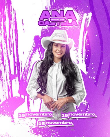 Flyer festival com ana castela feed