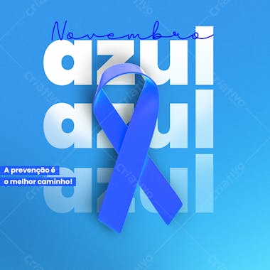 Psd editável novembro azul