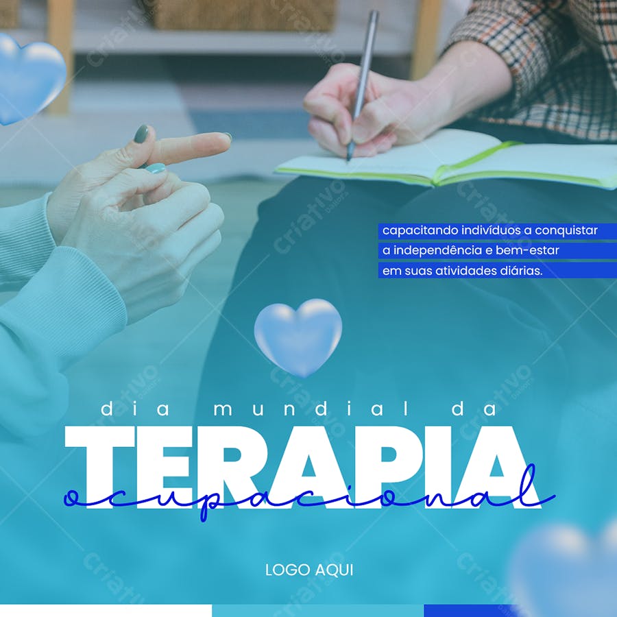 Flyer Dia Mundial da Terapia Ocupacional PSD Editável