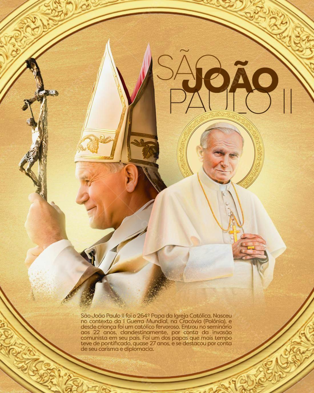 Flyer Papa São João Paulo II PSD Editável
