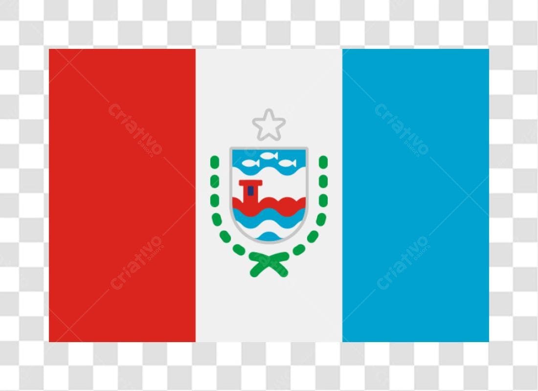 Bandeira PNG com fundo transparente Cidade de Laguna