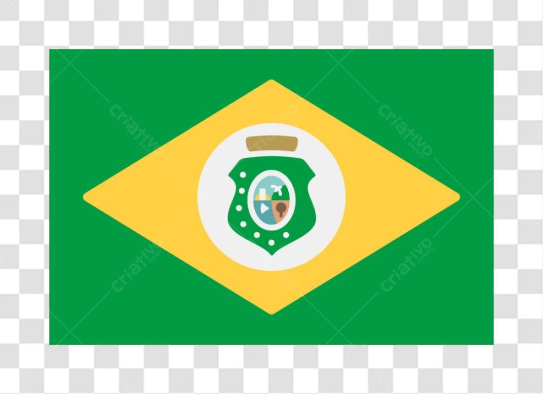 Bandeira Brasil PNG com fundo transparente