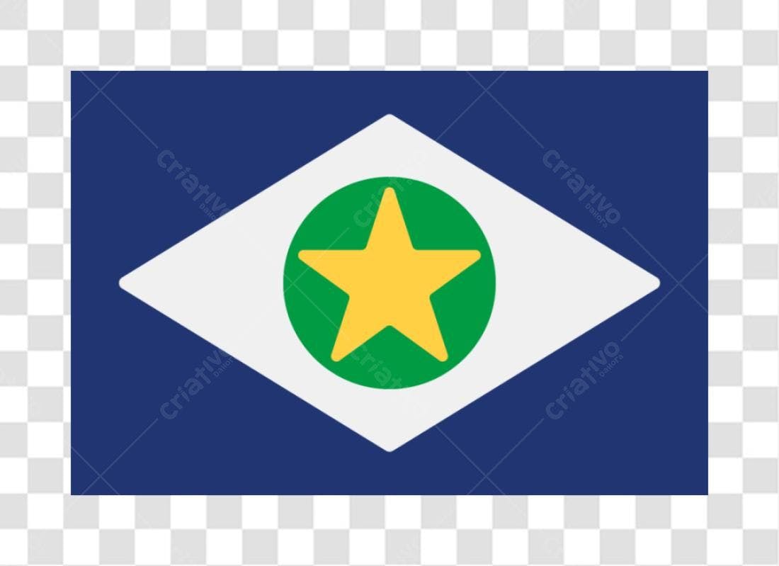 Icone Estrela Verde Amarela PNG com fundo transparente