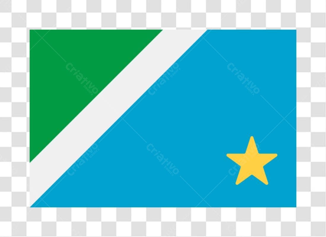 Bandeira PNG com fundo transparente Verde Azul e Branco