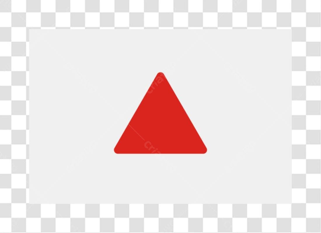 Ícone de alerta vermelho PNG com fundo transparente