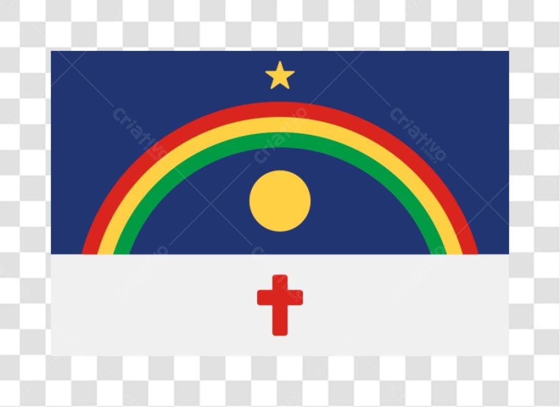 Bandeira Arco-íris PNG com fundo transparente