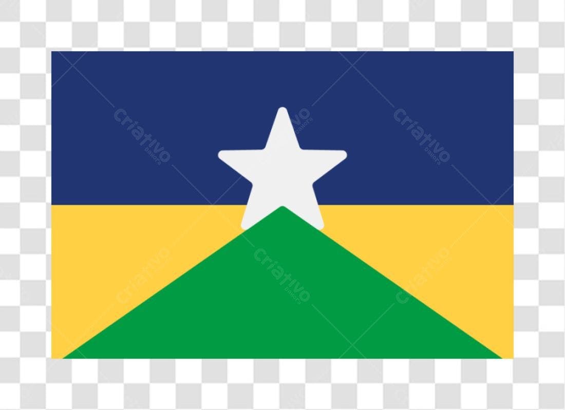 Bandeira PNG com fundo transparente para projetos gráficos