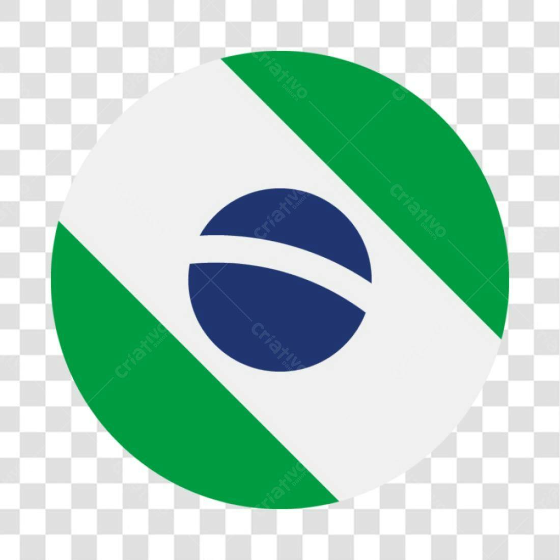 Ícone Bandeira Brasil PNG com fundo transparente