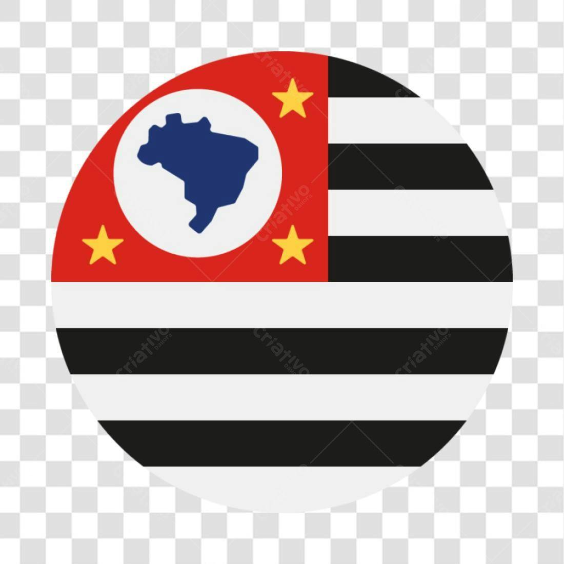 Icone Bandeira São Paulo PNG com fundo transparente