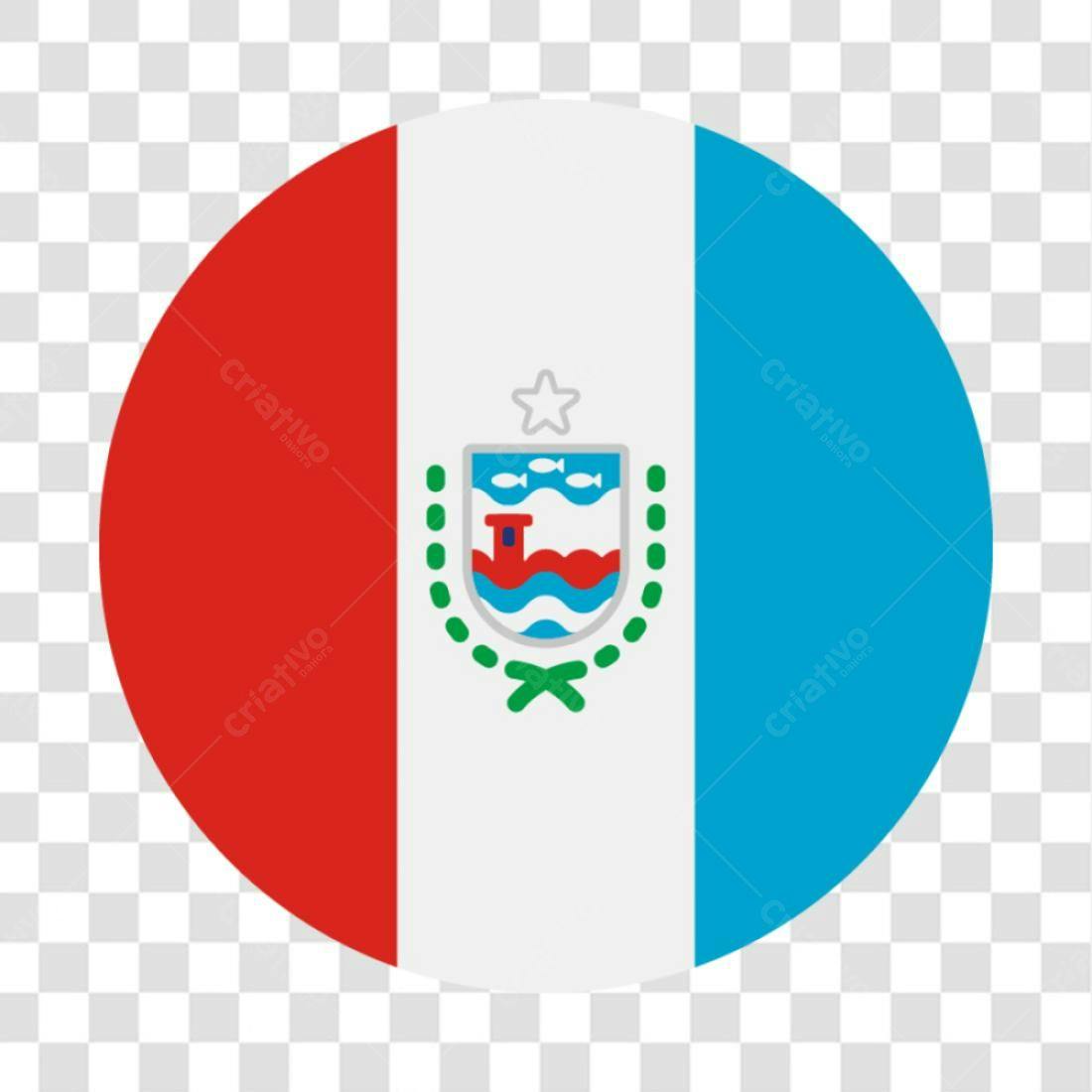 Icone Bandeira Ilha de Marajó PNG com fundo transparente