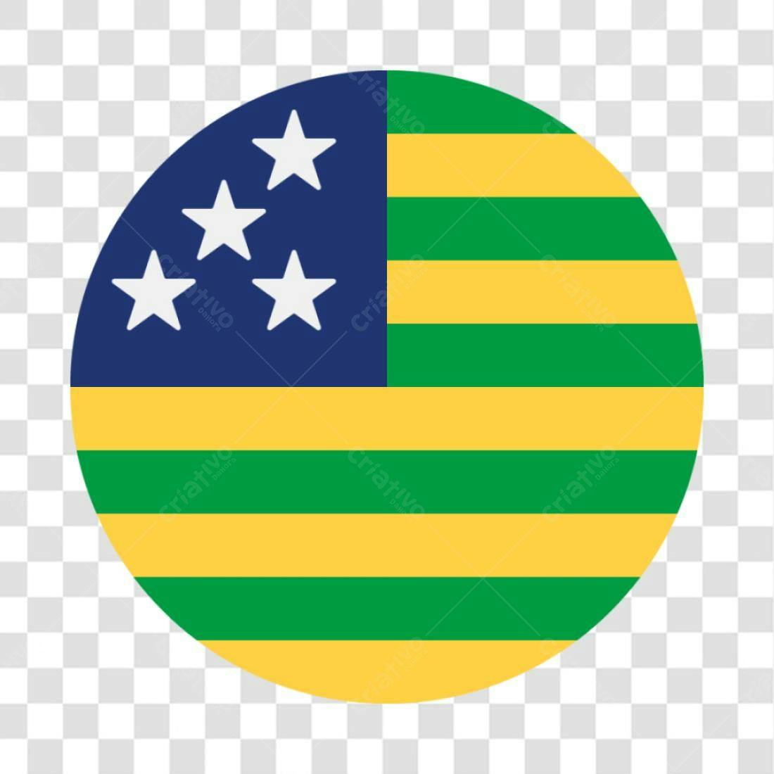 Ícone Bandeira Brasil PNG com fundo transparente