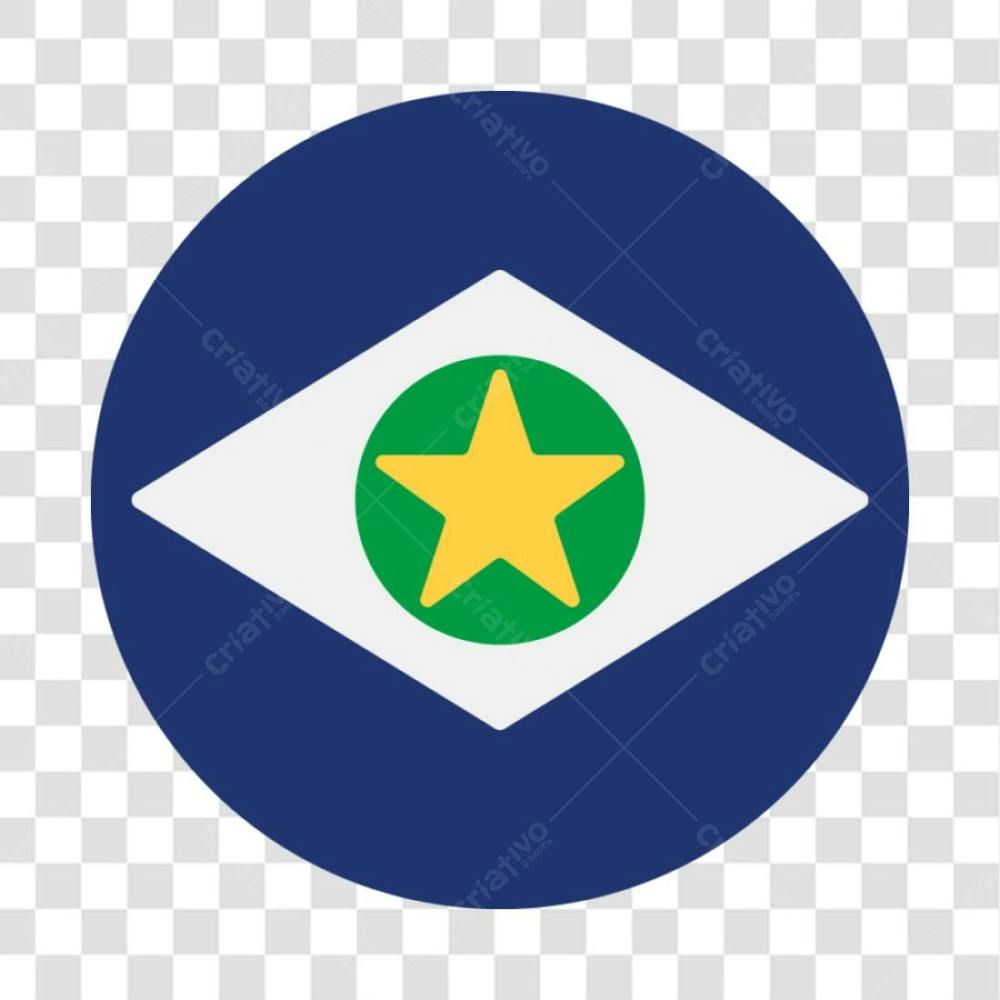 Round flag mato grosso - [download] 11646 | Criativo Dahora