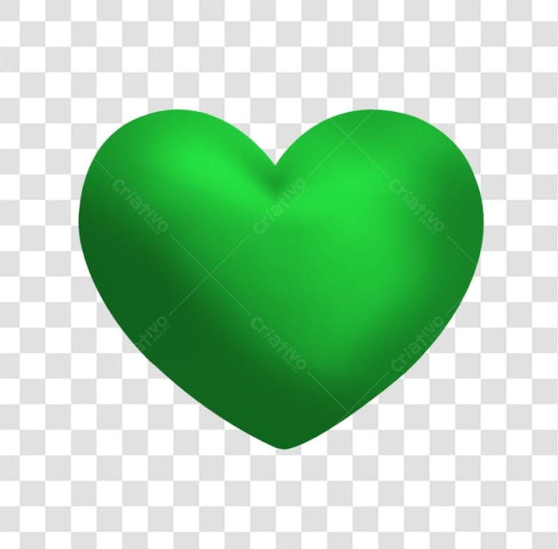 Balão coração verde
