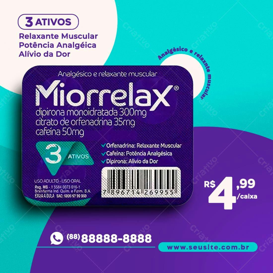 Flyer Promocional Miorrelax PSD Editável