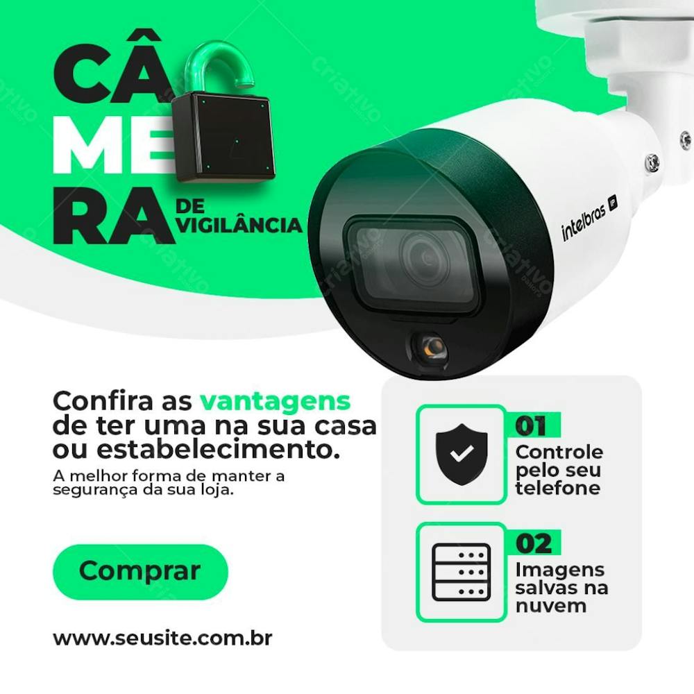 Camera De Segurança Loja De Equipamentos De Vigilância Psd Editável