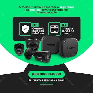 Mantenha Sua Casa Segura Loja De Equipamentos De Vigilância Psd Editável