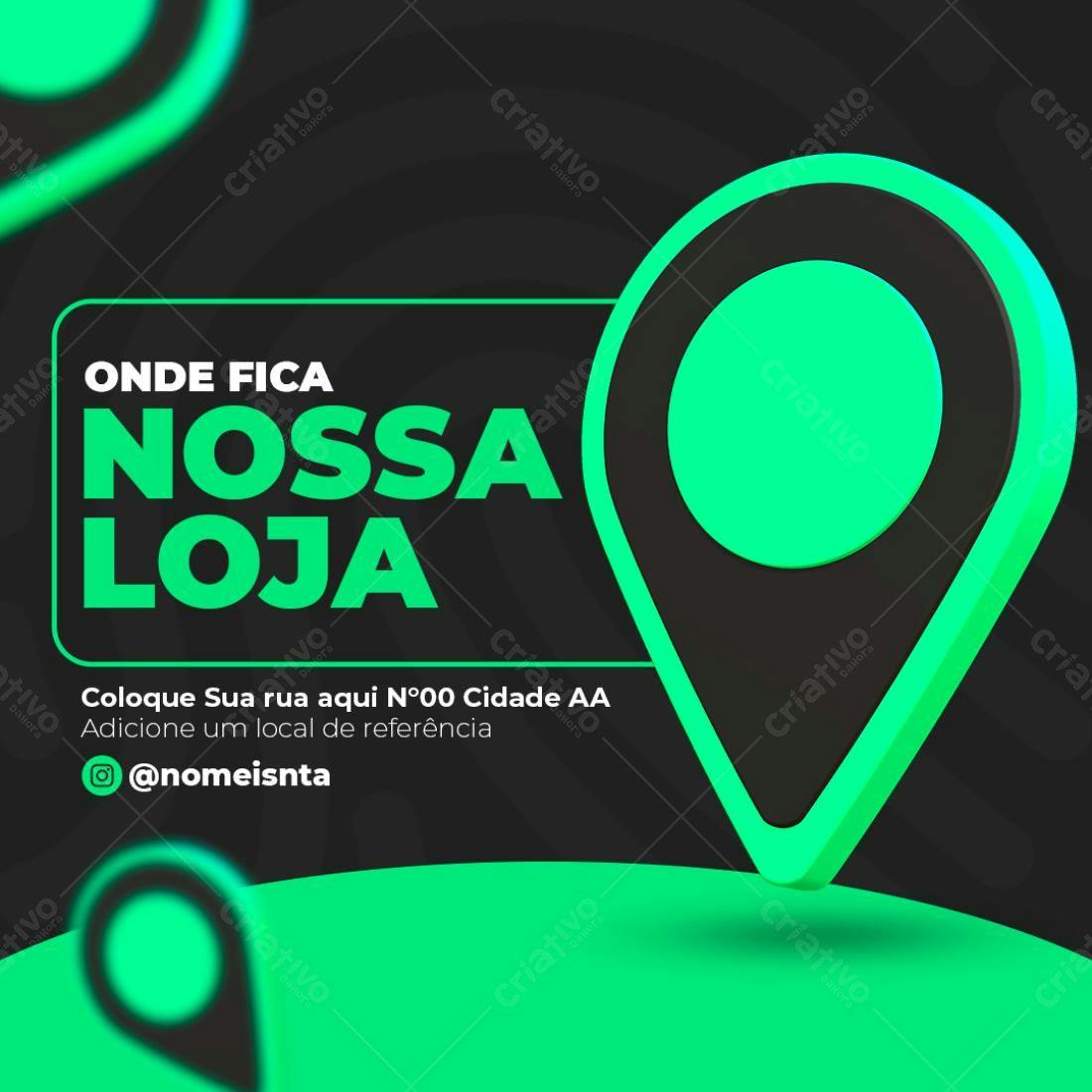 PSD para Localização de Loja PSD Editável