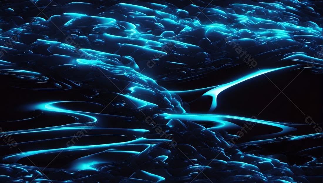 Textura Abstrata Azul para Fundo Sci-Fi