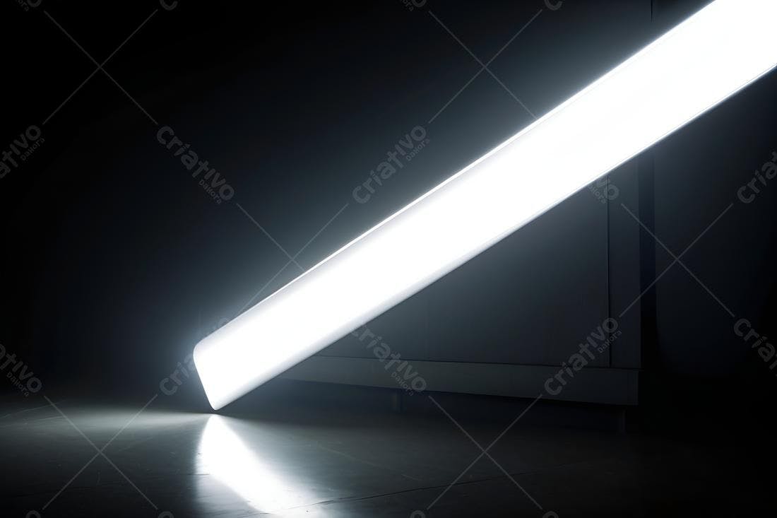 Textura Luz Fluorescente Branca para Fundo