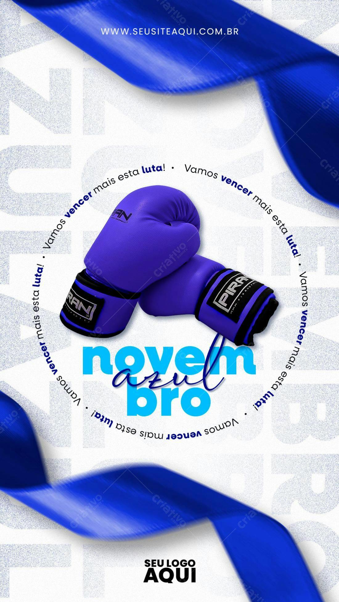 Flyer Motivacional Boxe PSD Editável