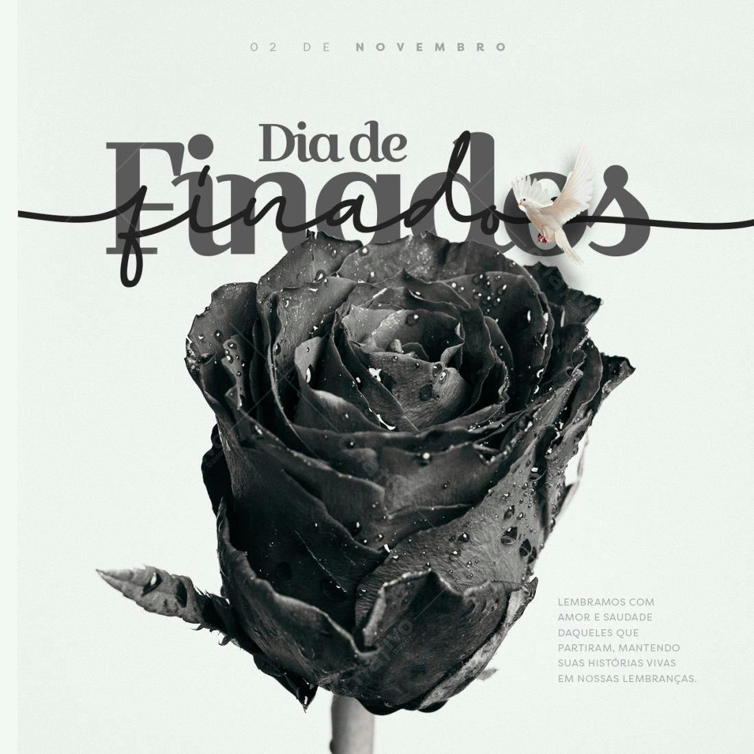 Flyer Dia de Finados PSD Editável