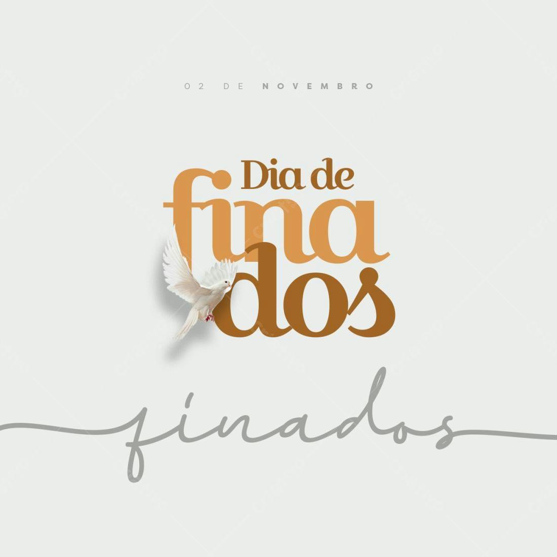 Post para Dia de Finados PSD Editável