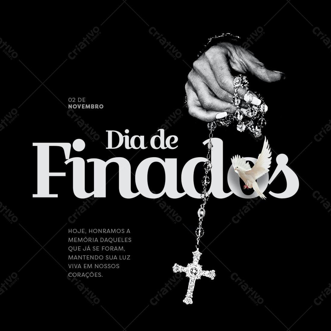 Flyer para Dia de Finados PSD Editável